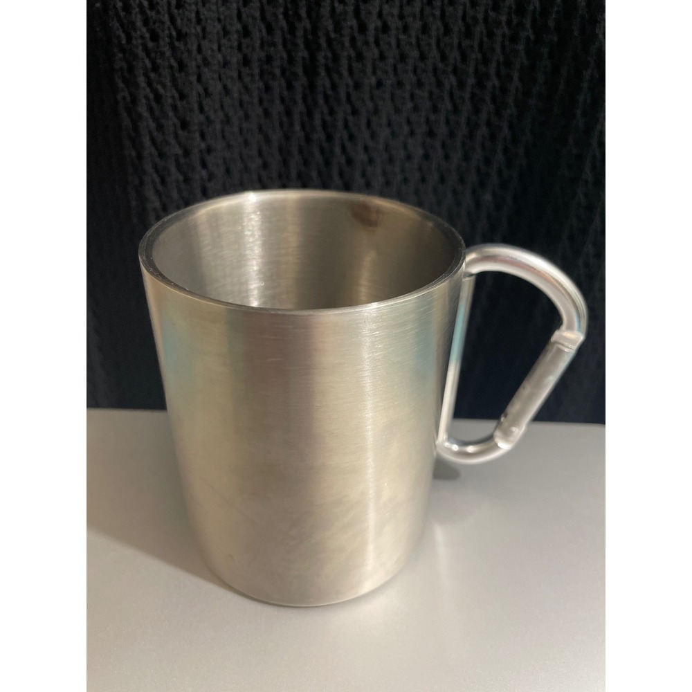 2 Towns Ciderhouse Stainless Steel Carabiner Camp Mug Cup - Picture 5 of 7